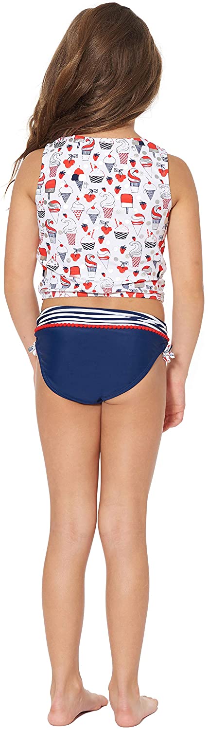 Tommy Bahama Girls' Two-Piece Bikini Swimsuit Bathing Suit