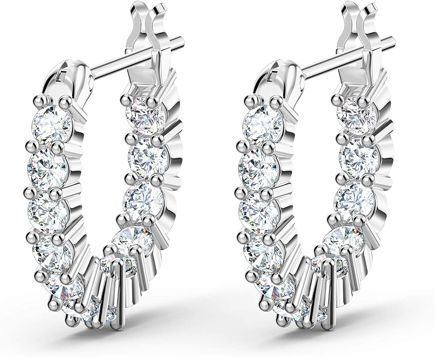 SWAROVSKI Women's Vittore Earring Jewelry Collection, Gold Tone Crystals, Clear Crystals - JOY2ESpree