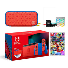 
                        
                          Cargar imagen en el visor de la galería, Nintendo 2021 Switch Mario Red &amp; Blue Limited Edition with Mario Iconography Carrying Case - JOY2ESpree
                        
                      