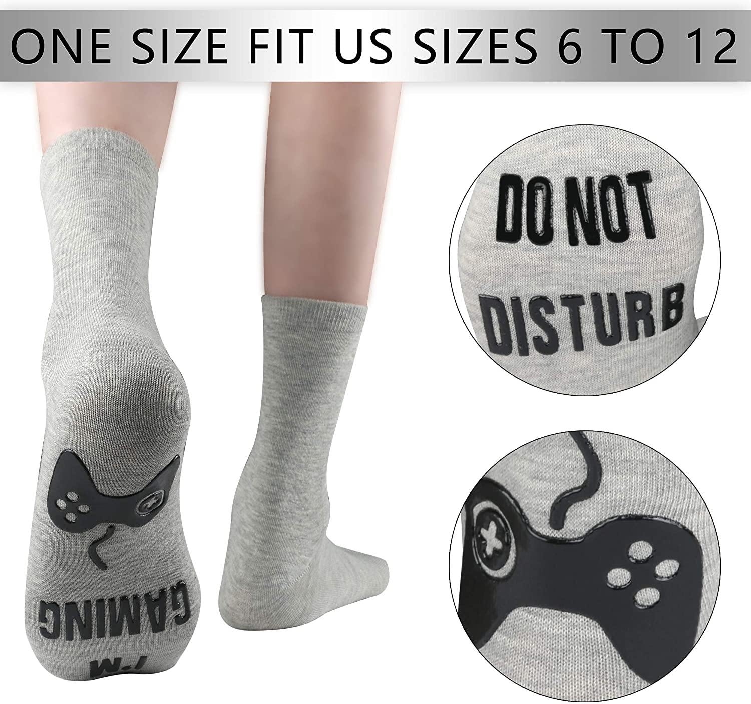 Do Not Disturb I'm Gaming Socks, Gaming Sock Funny Novelty Gift for Teen Boys Mens Gamer Kids Sons Husbands Boyfriends Women - JOY2ESpree