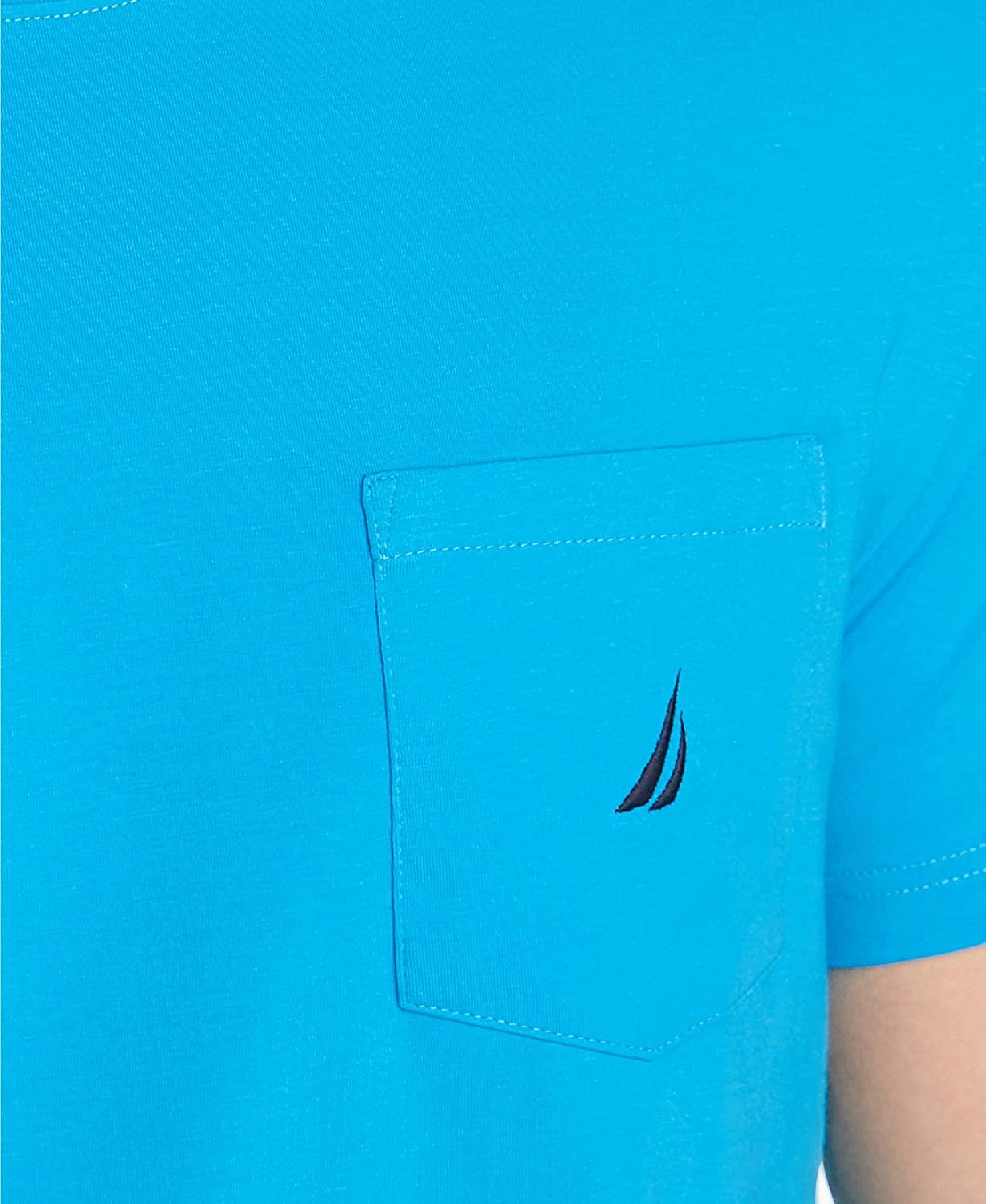Nautica Men's Solid Crew Neck Short-Sleeve Pocket T-Shirt - JOY2ESpree
