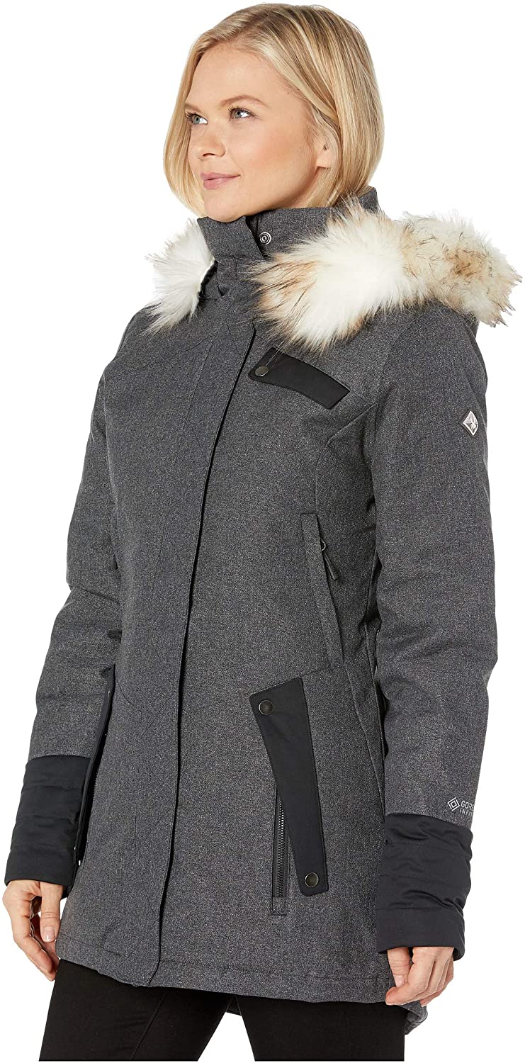 Spyder Women’s Metro Gore-Tex Infinium Down Parka – Ladies Full-Zip Hooded Winter Jacket