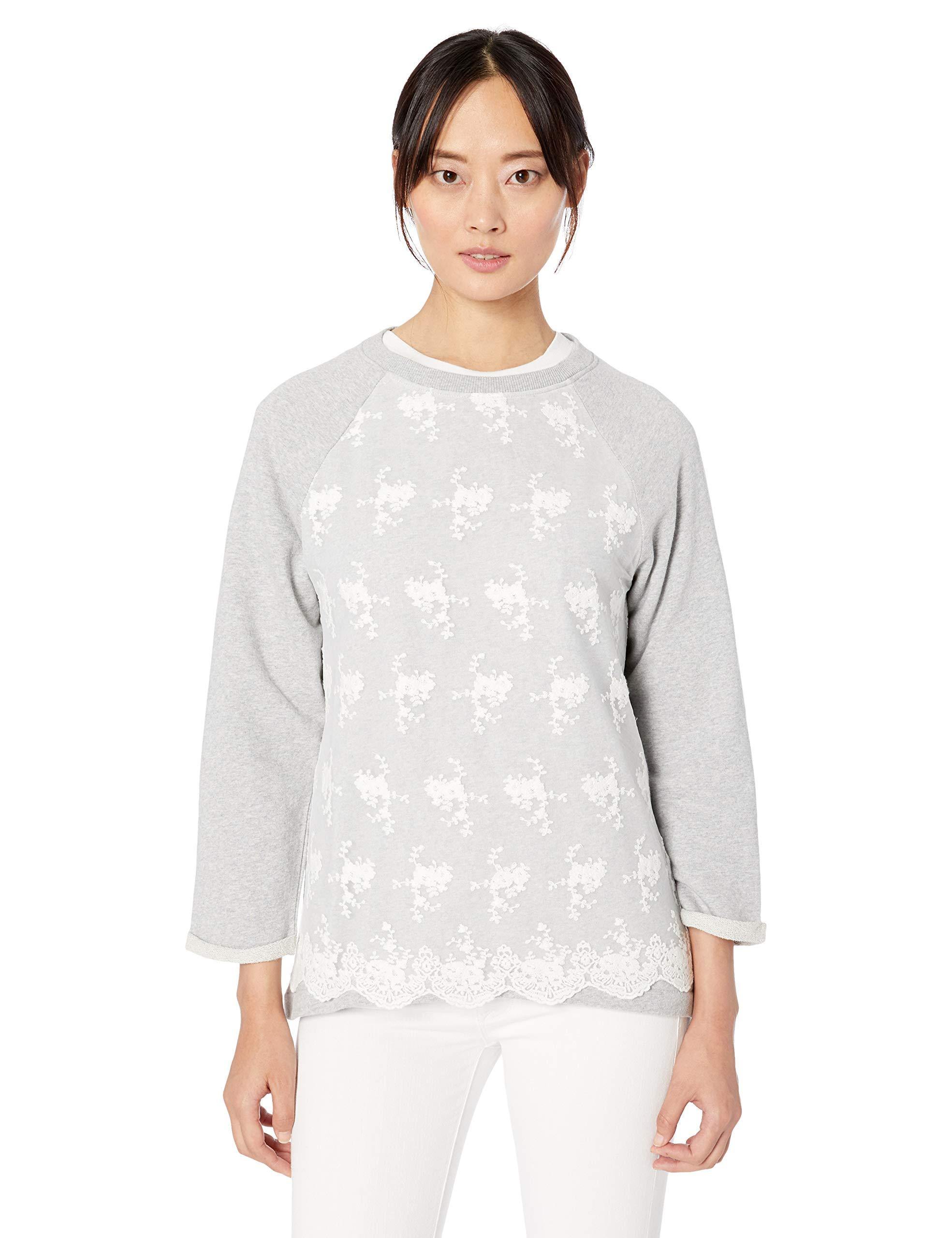 Jag Jeans Women's Lana Lace Overlay Sweatshirt
