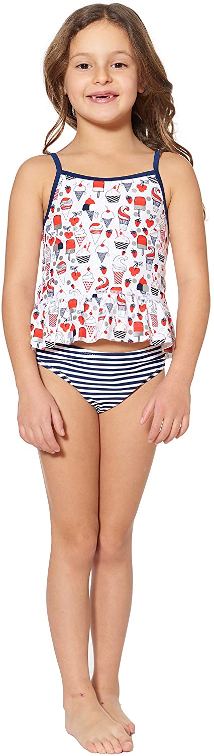 Tommy Bahama Girls' Two-Piece Bikini Swimsuit Bathing Suit