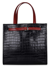 
                        
                          Load image into Gallery viewer, Antonio Valeria Emma Croco Print Leather Tote Bag For Women - JOY2ESpree
                        
                      