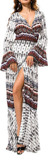 
                        
                          गैलरी व्यूवर में इमेज लोड करें, R.Vivimos Womens Summer Long Sleeve Cardigan Sexy Maxi Dresses
                        
                      