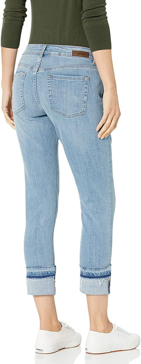 Jag Jeans Women's Carter Girlfriend W/Cuff Detail Jean