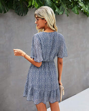 
                        
                          Cargar imagen en el visor de la galería, KIRUNDO 2021 Women’s Summer Short Sleeve Ruffle Floral Dress
                        
                      