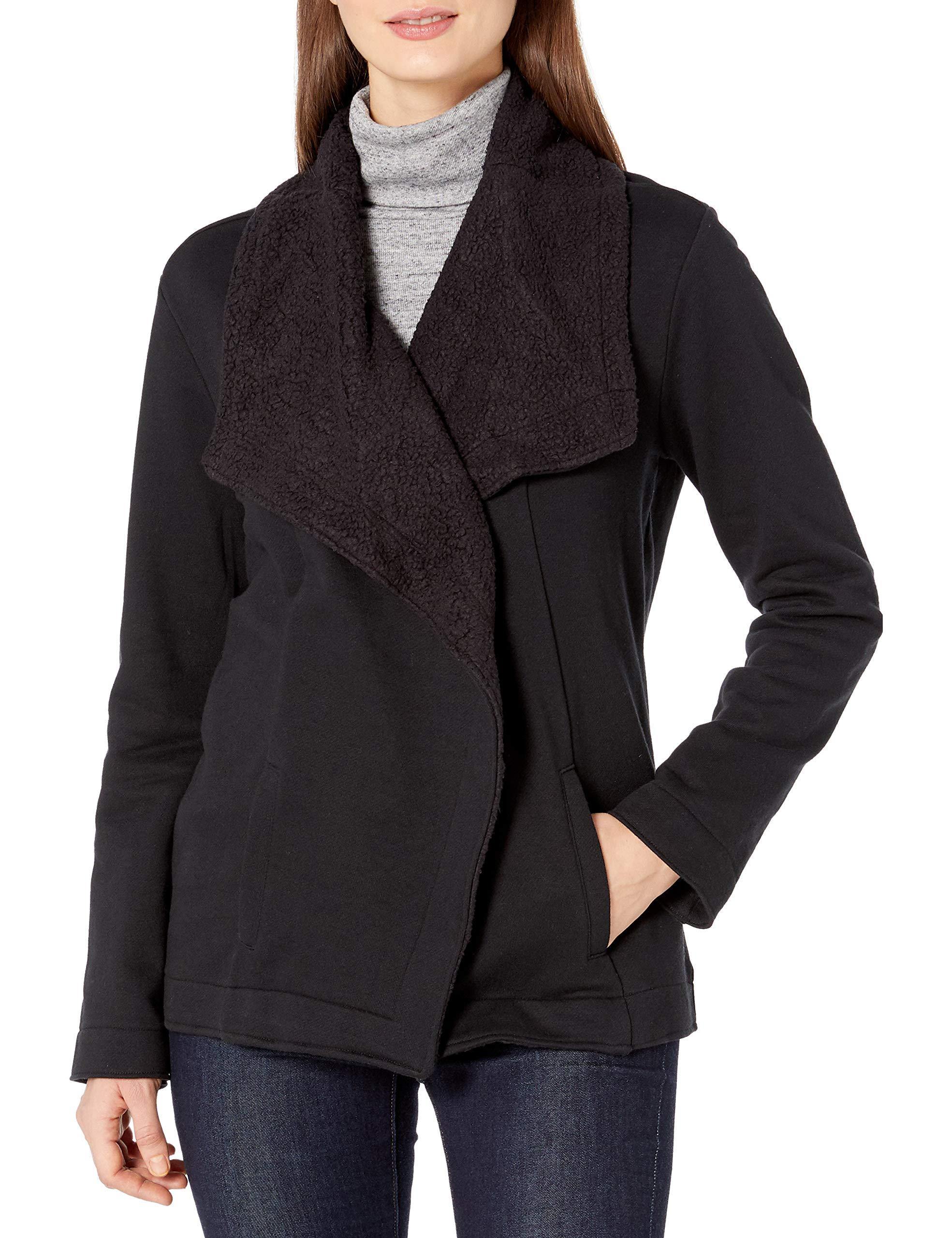 Jag Jeans Women's Tiffany Shawl Collar Brushed Terry Top