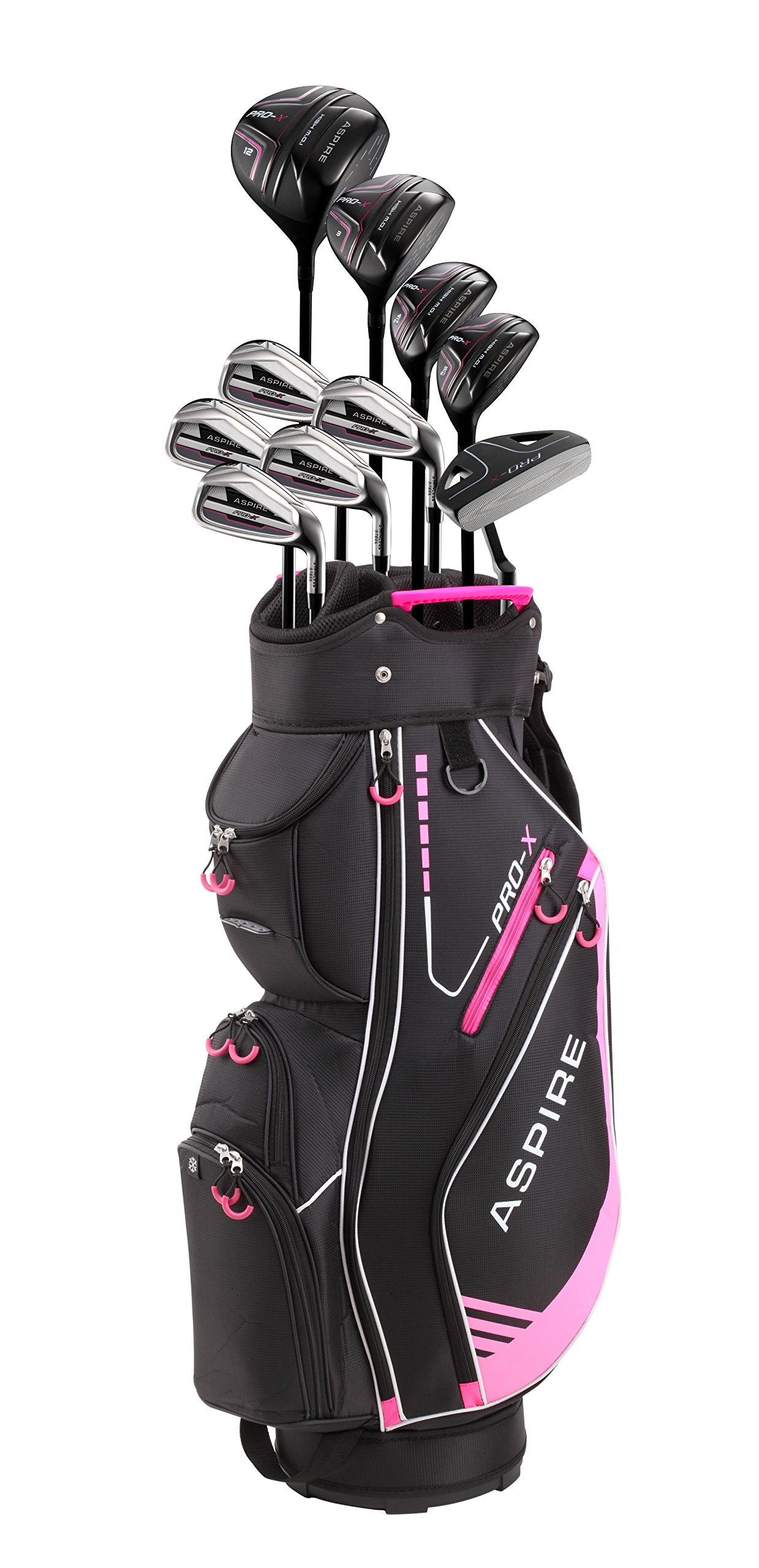 Aspire PRO-X Ladies Womens Complete Right Handed Golf Clubs Set Includes Titanium F Driver - JOY2ESpree