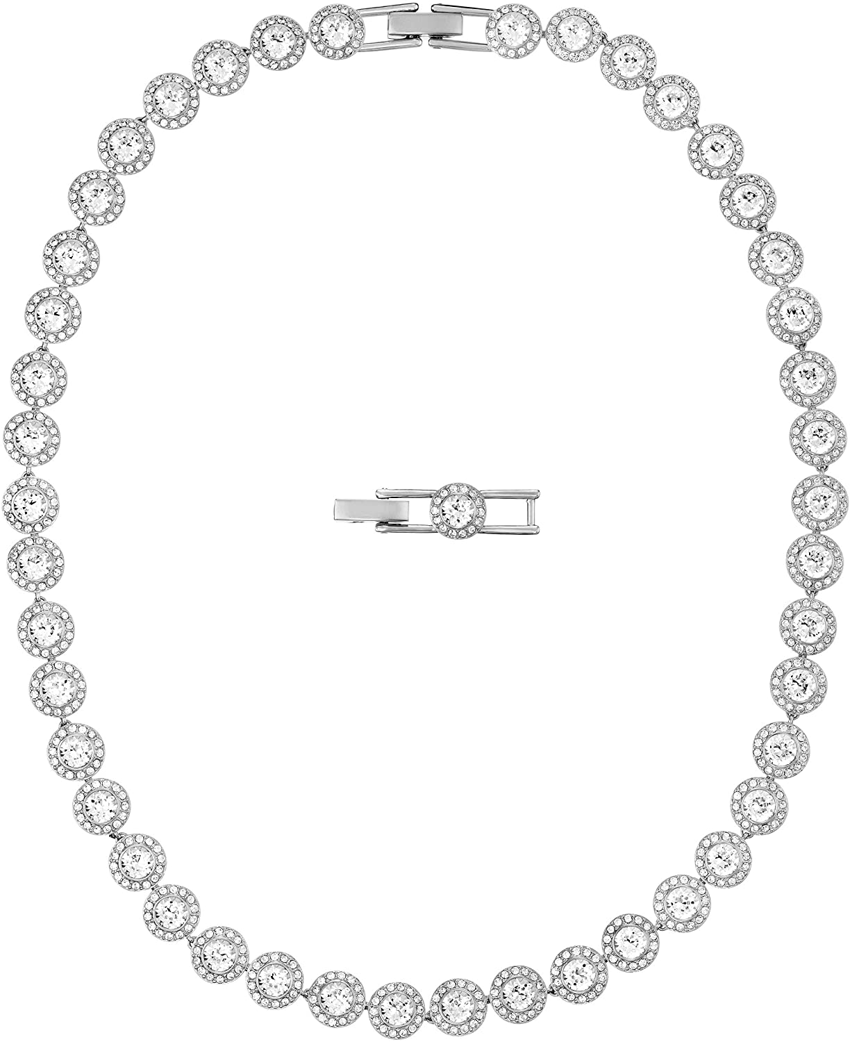 SWAROVSKI Women's Angelic Jewelry Collection, Rhodium Finish, Clear Crystals - JOY2ESpree