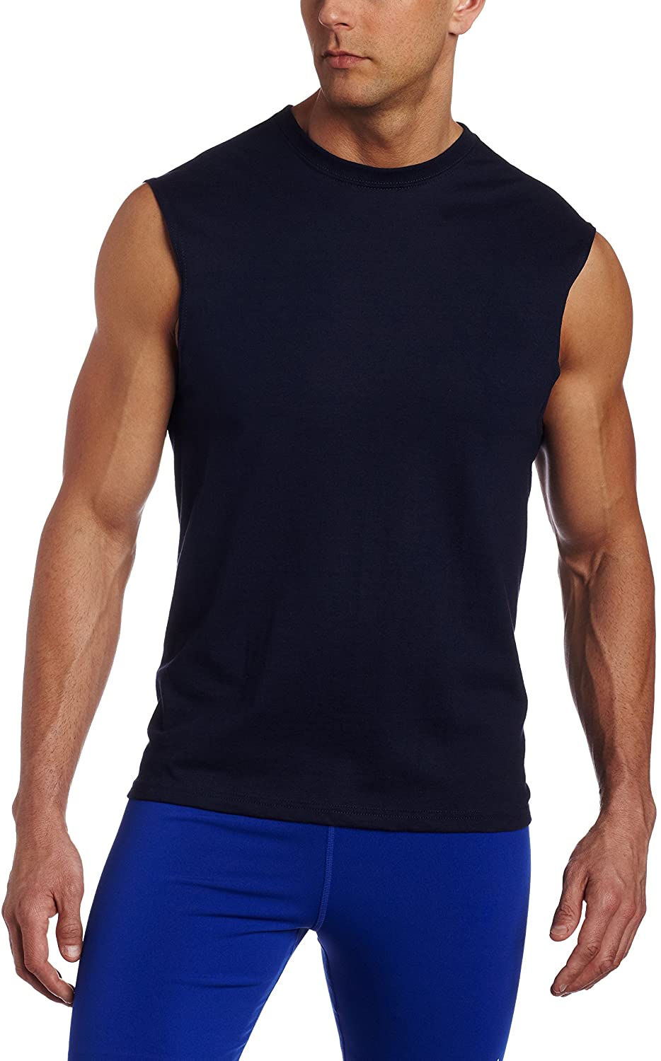 Russell Athletic Men's Cotton Performance Sleeveless Muscle T Shirts