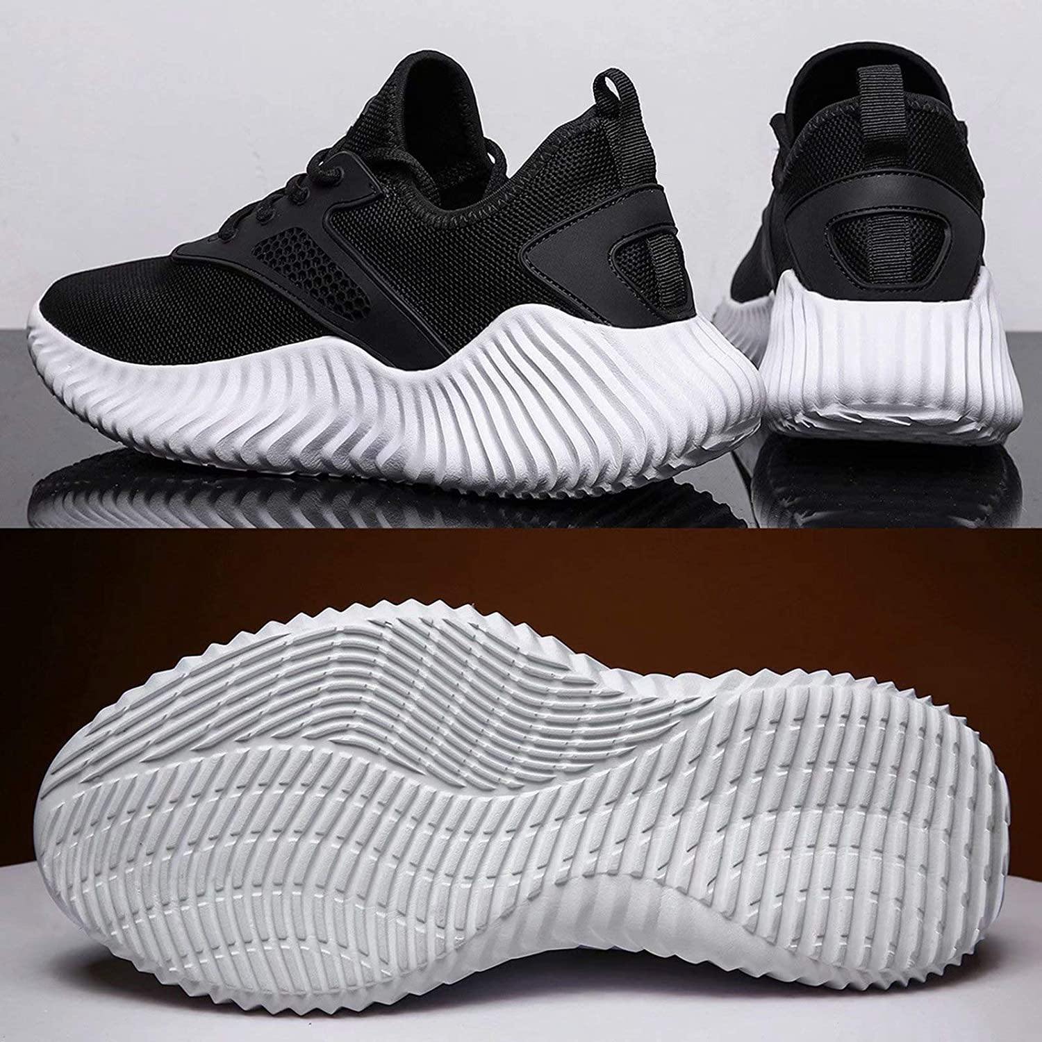KEEZMZ Men's Running Shoes Fashion Breathable Sneakers Mesh Soft Sole Casual Athletic Lightweight