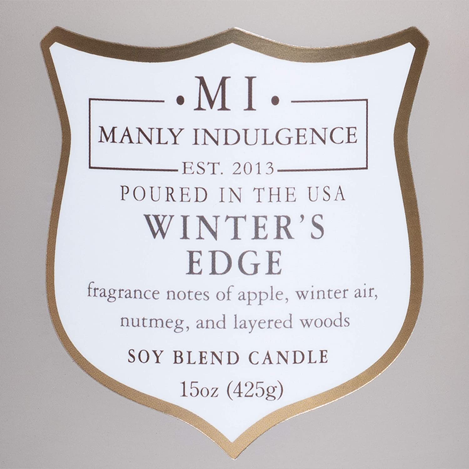 Manly Indulgence Sea Salt & Ginger Scented Jar Candle, 15 Oz, White