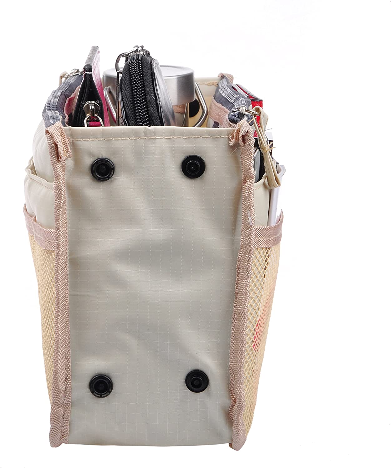Vercord Updated Purse Handbag Organizer Insert Liner Bag in Bag 13 Pockets Purple Small