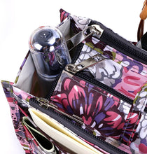 
                        
                          Load image into Gallery viewer, BTSKY New Printing Handbag Organizers Inside Purse Insert-High Capacity 13 Pockets Bag Tote Organizer with Handle Peacock Flower
                        
                      