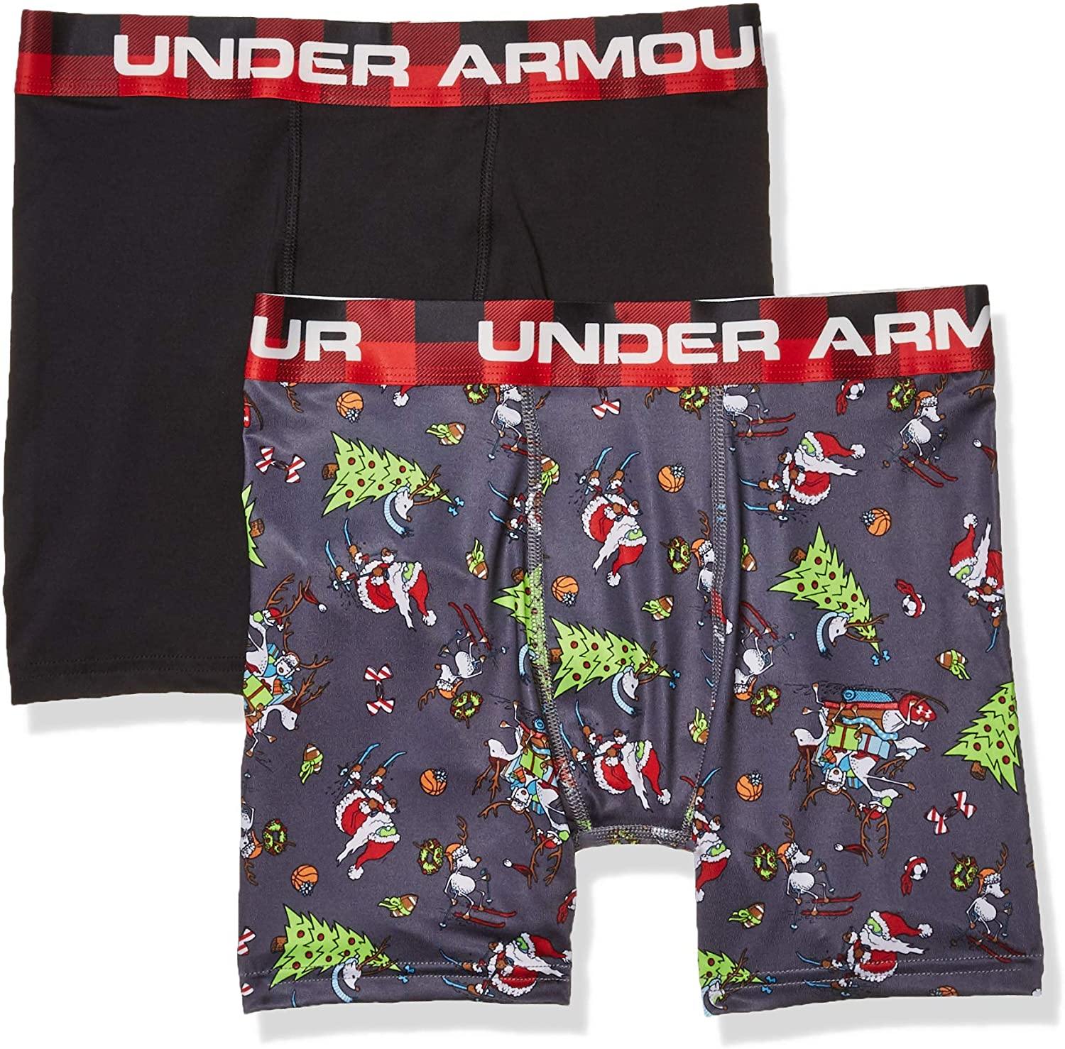 Under Armour Boys' Performance Boxer Briefs