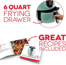 
                        
                          Load image into Gallery viewer, Dash DFAF455GBAQ01 Deluxe Electric Air Fryer + Oven Cooker with Temperature Control
                        
                      