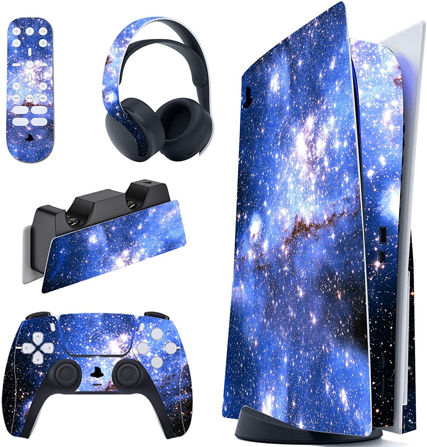 PlayVital Colorful Triangle Full Set Skin Decal for PS5 Console Disk Edition - JOY2ESpree