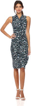 
                        
                          Muat gambar ke penampil Galeri, Amazon Brand - Lark &amp; Ro Women's Sleeveless Crossover Twist Neck Faux Wrap Dress
                        
                      