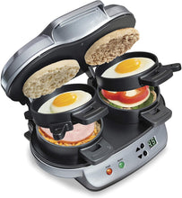 
                        
                          गैलरी व्यूवर में इमेज लोड करें, Hamilton Beach Panini Press, Sandwich Maker &amp; Electric Indoor Grill, Upright Storage, Nonstick Easy Clean Grids, Stainless Steel (25410) - JOY2ESpree
                        
                      