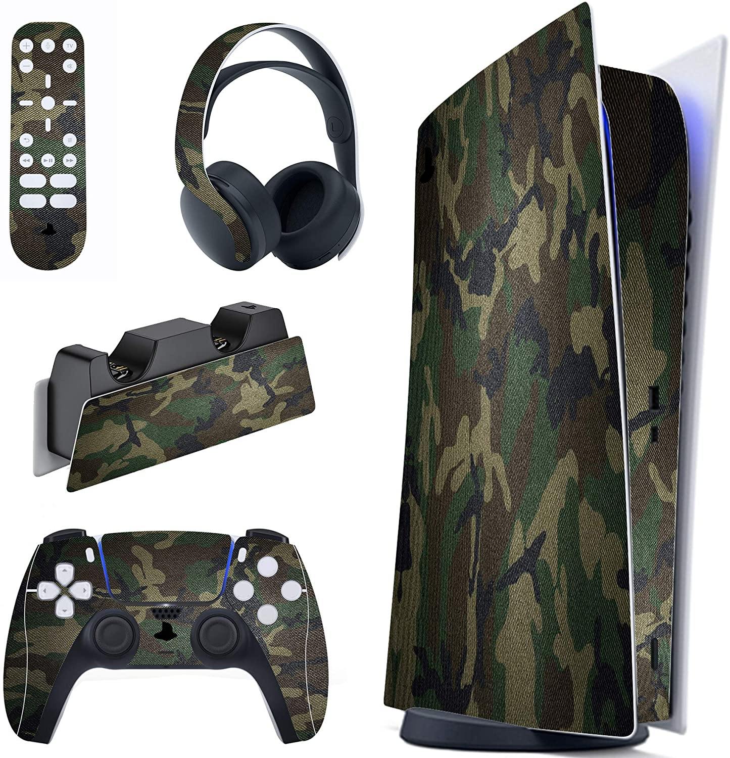 PlayVital Blue Nebula Full Set Skin Decal for PS5 Console Digital Edition - JOY2ESpree