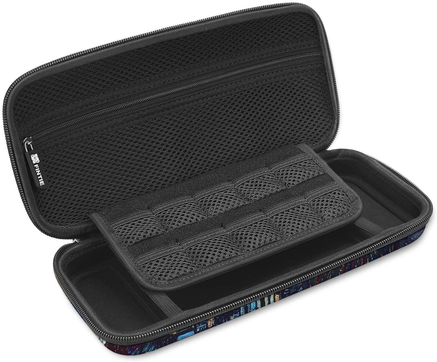 Fintie Carry Case for Nintendo Switch - [Shockproof] Hard Shell Protective Cover Travel Bag w/10 Game Card Slots - JOY2ESpree