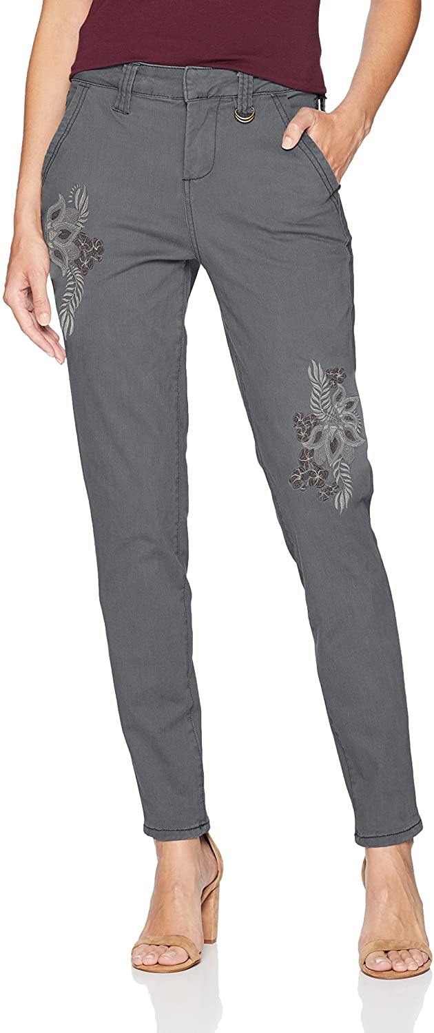 Jag Jeans Women's Dana Chino Pant with Embroidery