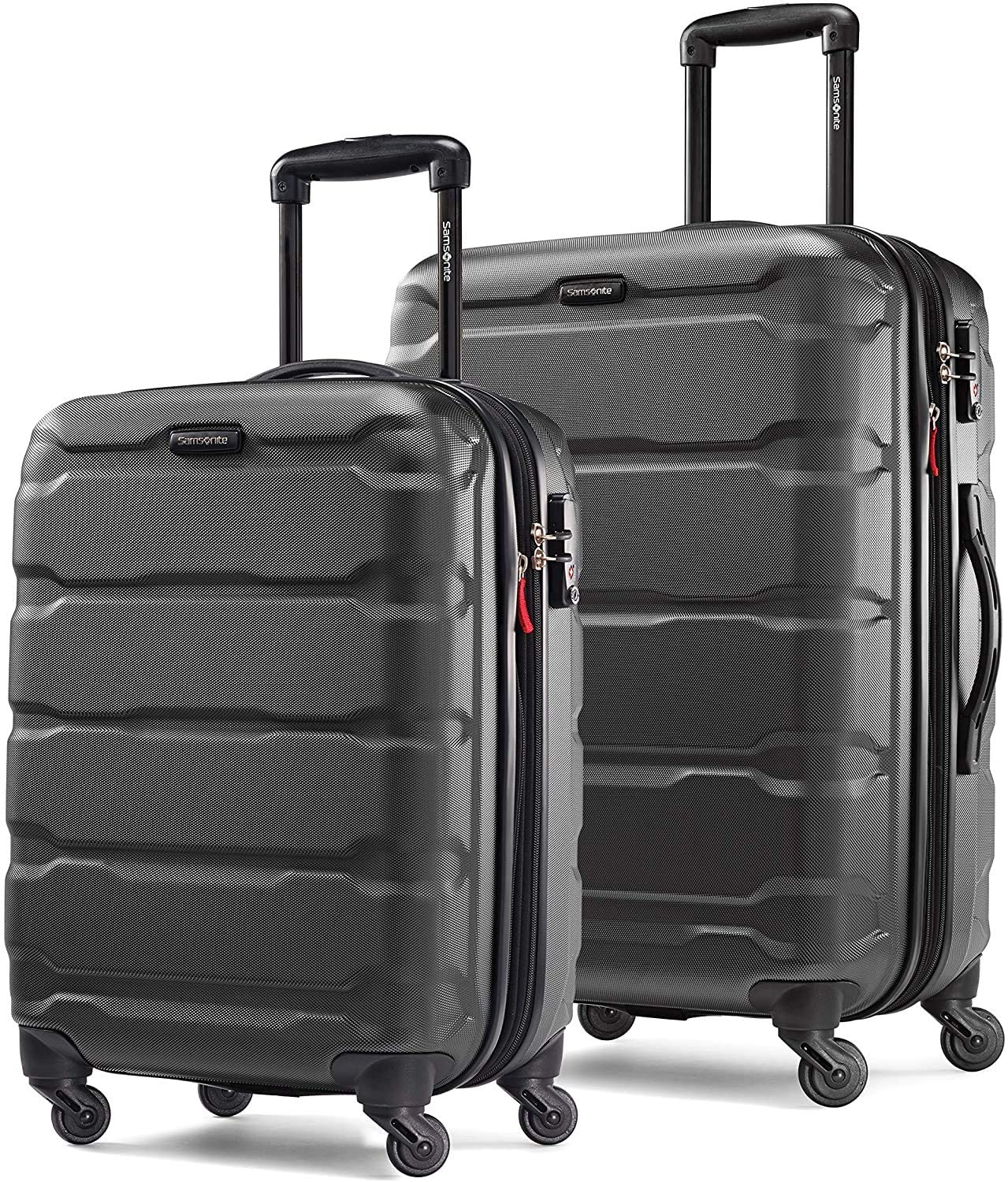 Samsonite Omni PC Hardside Expandable Luggage with Spinner Wheels, Black, Carry-On 20-Inch