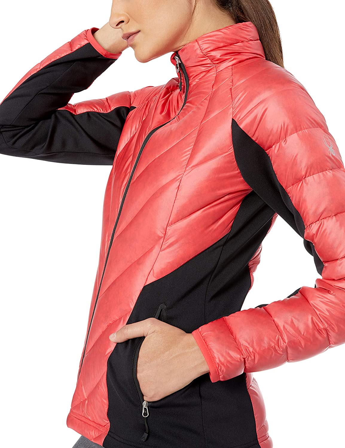Spyder womens Women's Syrround Down Hybrid Full Zip Jacket