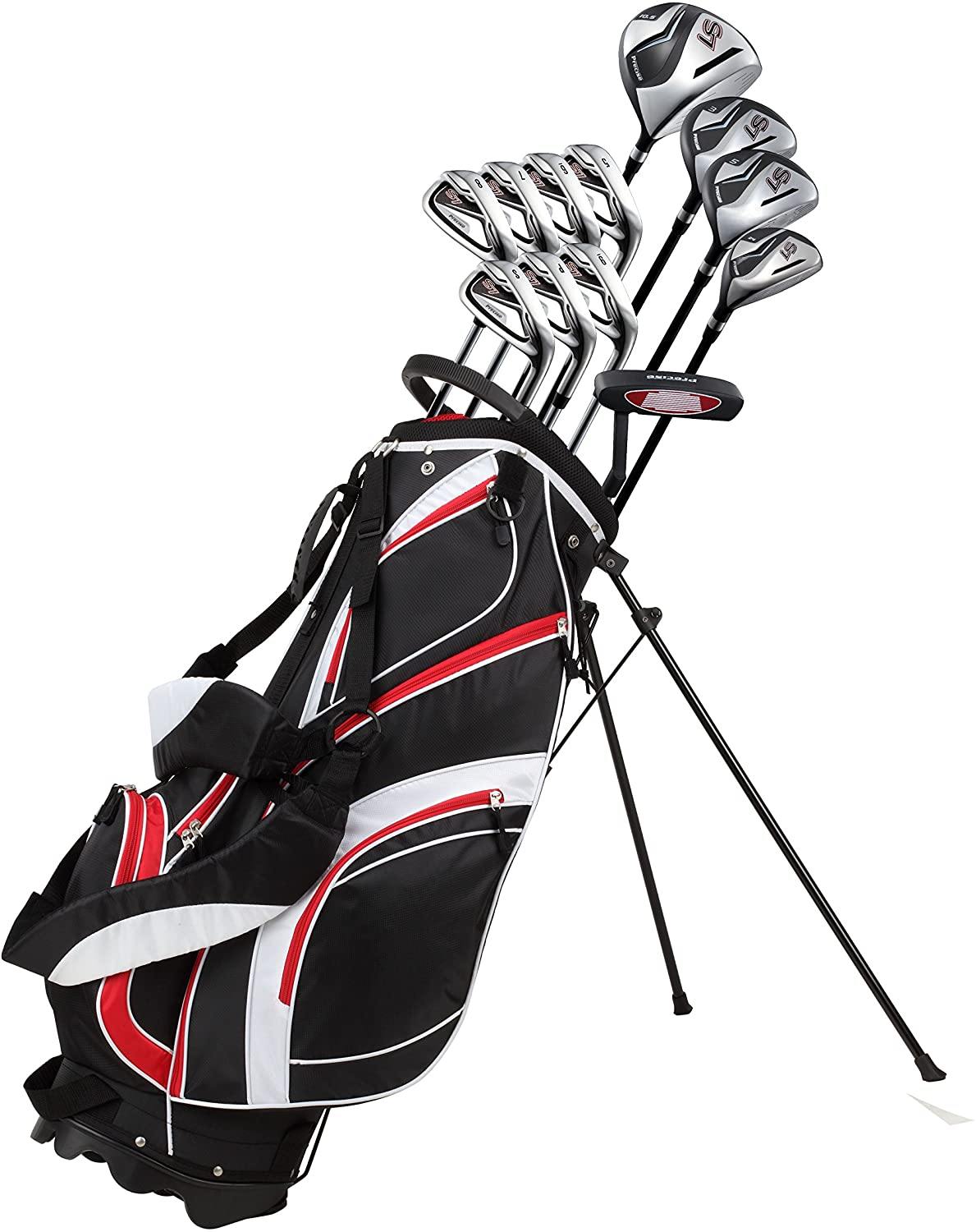 18 Piece Men's Complete Golf Club Package Set With Titanium Driver - JOY2ESpree