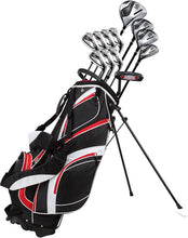 
                        
                          Load image into Gallery viewer, 18 Piece Men's Complete Golf Club Package Set With Titanium Driver - JOY2ESpree
                        
                      