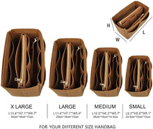 
                        
                          將圖片載入圖庫檢視器 Vercord Felt Organizer Insert for Purse Handbag Tote Bag in Bag Inside Shaper Divider Neo Beige Small
                        
                      