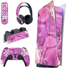 
                        
                          Load image into Gallery viewer, PlayVital Blue Nebula Full Set Skin Decal for PS5 Console Digital Edition - JOY2ESpree
                        
                      