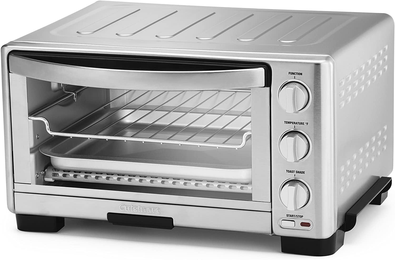 Cuisinart TOB-1010 Toaster Oven Broiler, 11.77" x 15.86" x 7.87", Silver - JOY2ESpree