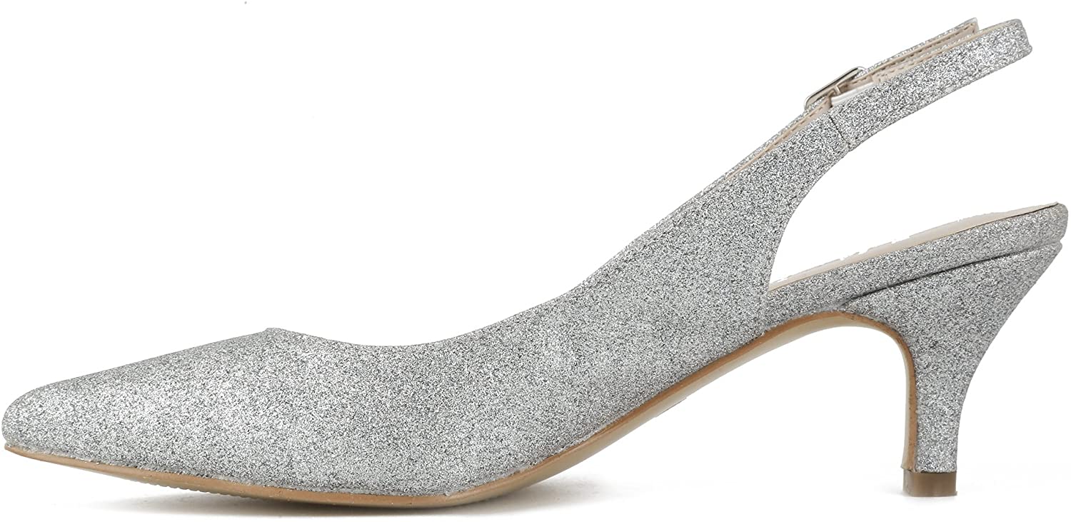 Greatonu Womens Slingback Dress Pump