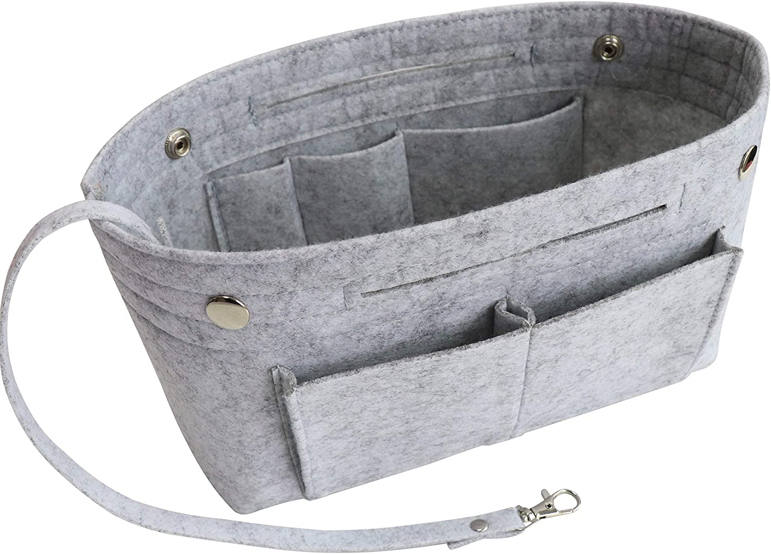 MISIXILE Felt Purse Organizer Insert Handbag Organizer,Tote Bag in Bag Organizer Fits Speedy Neverfull with Handles Keychain