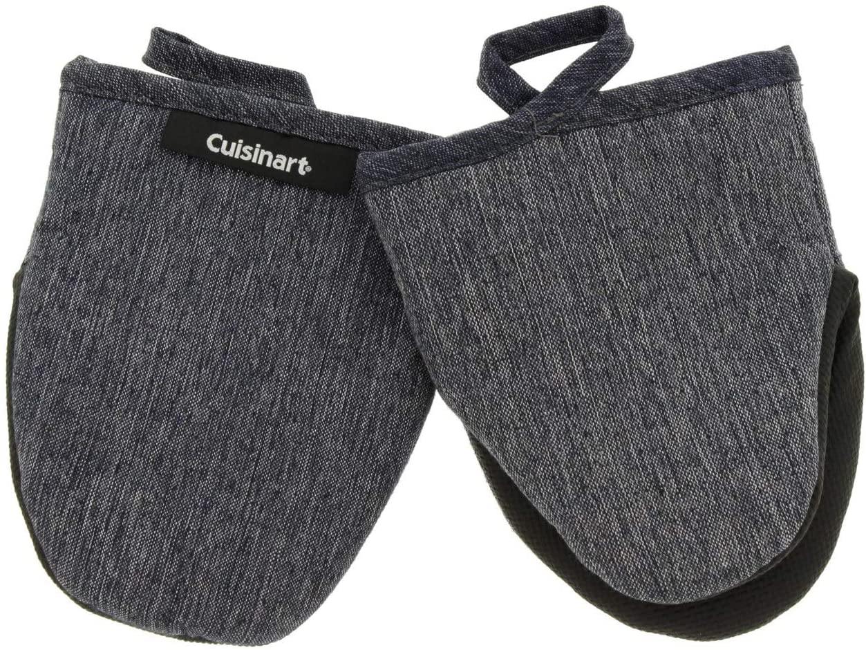 Cuisinart Chambray Neoprene Mini Oven Mitts, 2 Pack – Heat Resistant to 400 F . - JOY2ESpree