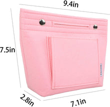 
                        
                          画像をギャラリービューアに読み込む, Vercord Felt Tote Handbag Purse Pocketbook Organizer Insert Divider Shaper Bag in Bag
                        
                      