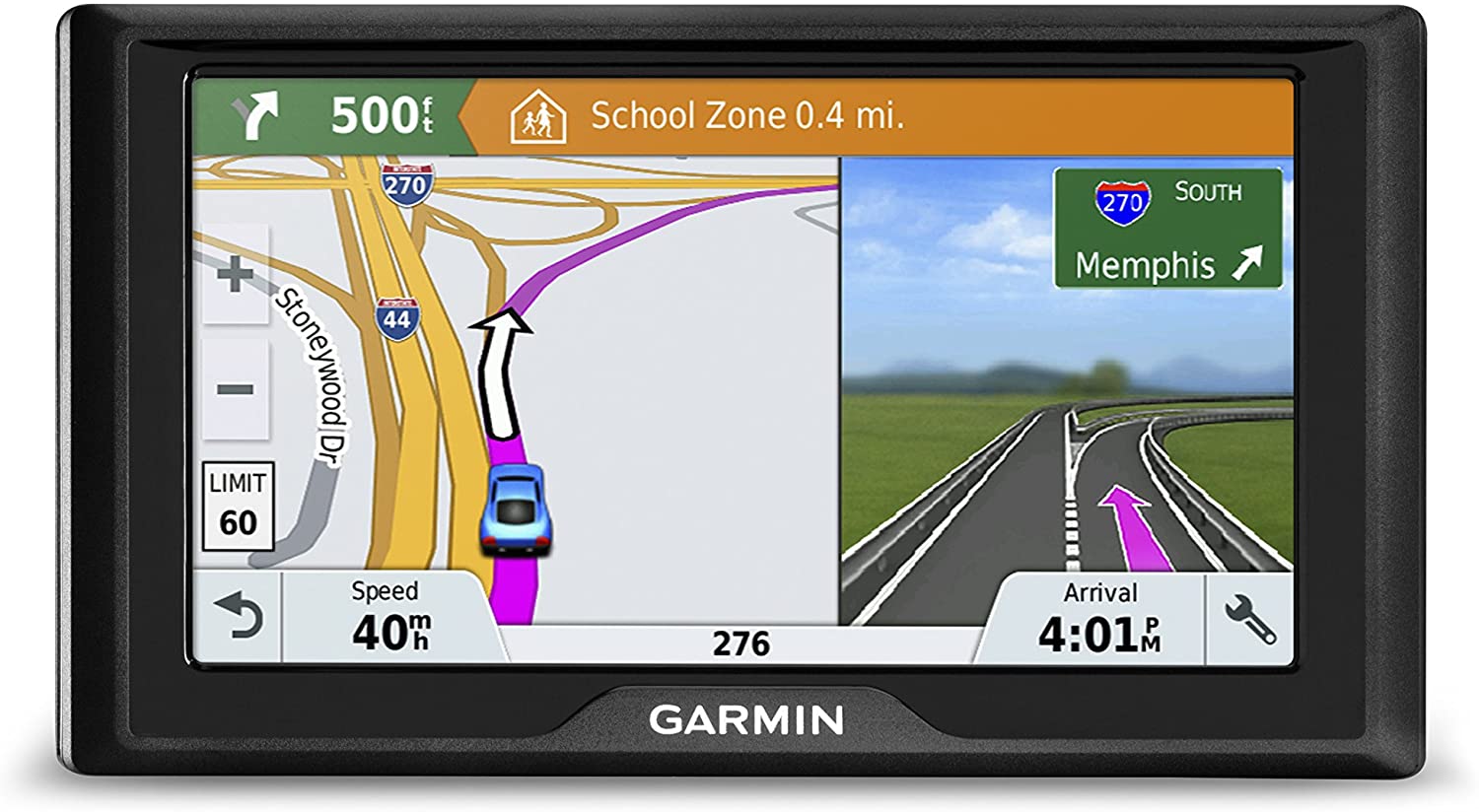 Garmin Drive 61 USA LM GPS Navigator System with Lifetime Maps, Spoken Turn-By-Turn Directions