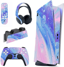 
                        
                          Load image into Gallery viewer, PlayVital Blue Nebula Full Set Skin Decal for PS5 Console Digital Edition - JOY2ESpree
                        
                      