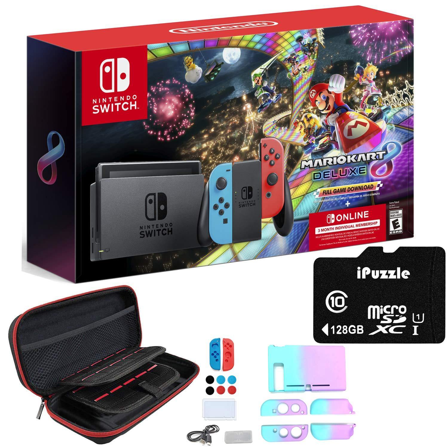 Nintendo Switch with Neon Blue and Neon Red Joy-Con - JOY2ESpree
