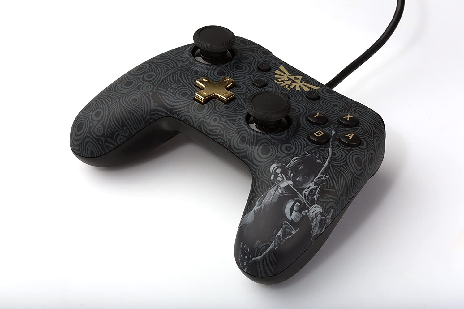 PowerA Enhanced Wired Controller for Nintendo Switch - Mario White, Gamepad, Wired Video Game Controller, Gaming Controller - Nintendo Switch - JOY2ESpree