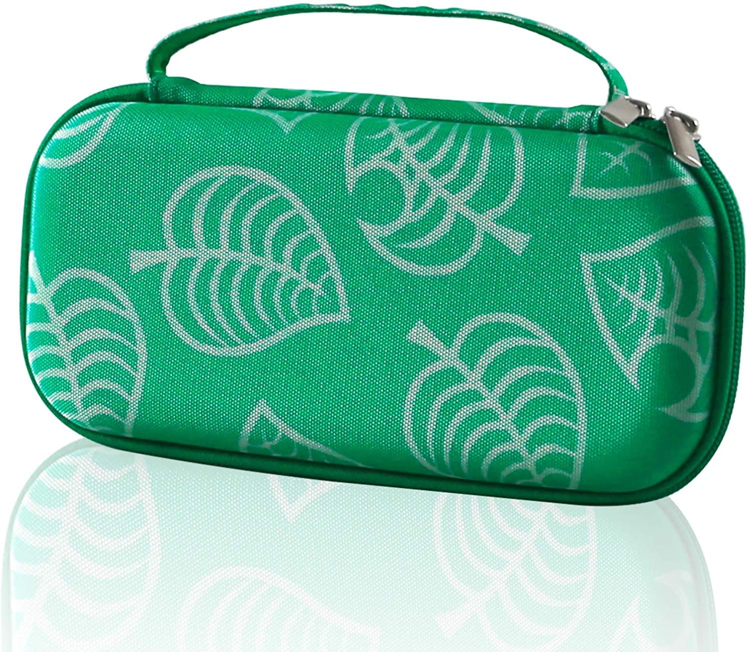 Carrying Case for Nintendo Switch,Travel Carry Cover Hard Shell Storage for Leaf Crossing NS Console and Accessories - JOY2ESpree