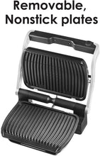 
                        
                          將圖片載入圖庫檢視器 T-fal GC722D53 1800W OptiGrill XL Stainless Steel Large Indoor Electric Grill with Removable and Dishwasher Safe Plates, Silver - JOY2ESpree
                        
                      