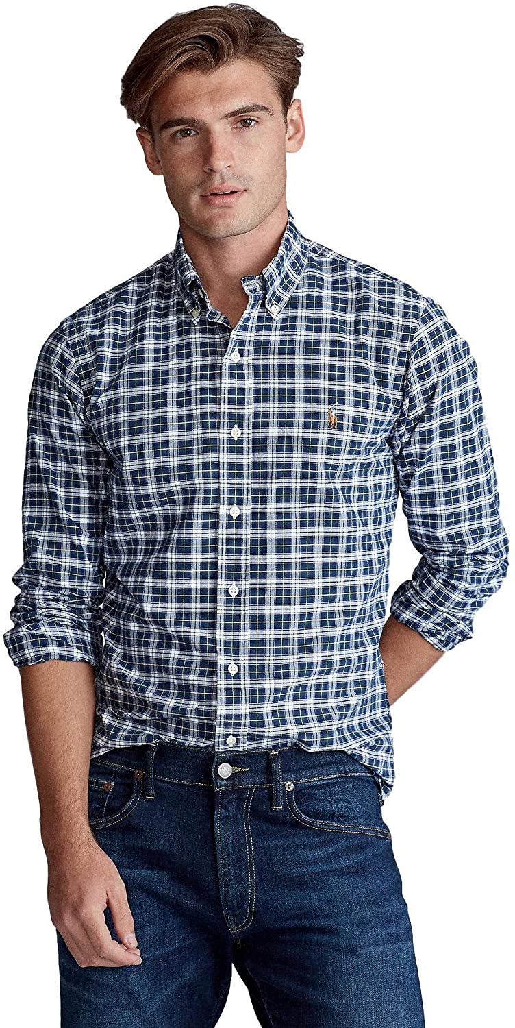 Polo Ralph Lauren Mens Classic Fit Oxford Longsleeve Buttondown Shirt