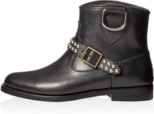 
                        
                          Load image into Gallery viewer, SAINT LAURENT Women's Motorcycle Studded Strap Boot
                        
                      
