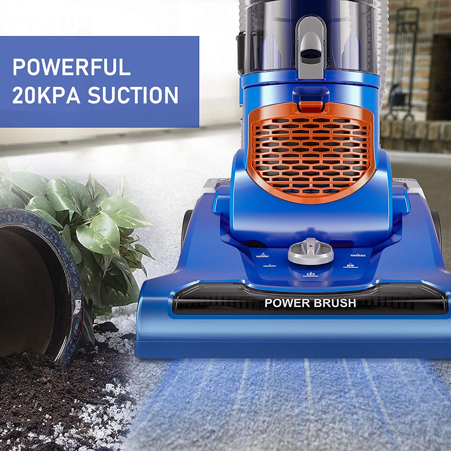 MOOSOO Powerful Pet Upright Vacuum Cleaner, 1400W Powerful Suction and HEPA Media Filtration - JOY2ESpree