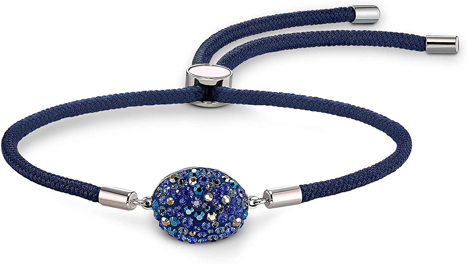 SWAROVSKI Women's Power Collection Elements Black Cord Band Crystal Bracelet Collection - JOY2ESpree