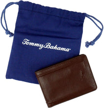 
                        
                          Load image into Gallery viewer, Tommy Bahama Men's 100% Leather Slim Card Case Carrier Wallet
                        
                      